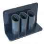 JUSTRITE PVC LECTURE BOTTLE (LB) SMALL GAS CYLINDER STAND, 3 CYLINDER CAPACITY, WALL/BENCH MOUNT