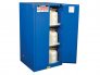 JUSTRITE 60 GAL SURE-GRIP EX HAZARDOUS MATERIAL STEEL SAFETY CABINET, 2 DOORS SELF CLOSE