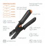 SLICE EDGE UTILITY SAFETY CUTTER WITH SAFETY LOCK AND METAL HANDLE