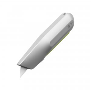 SLICE SQUEEZE KNIFE AUTO-RETRACT SAFETY CUTTER METAL HANDLE