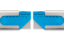 MARTOR SECUNORM HANDY NO. 444 WITH DOUBLE SIDED SLIDER, SILVER/BLUE (1 CUTTER/BOX)