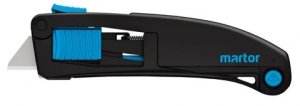 MARTOR SECUPRO MAXISAFE SAFETY CUTTER WITH 3-SIDED SLIDER & AUTO BLADE RETRACTION