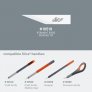 REPLACEMENT BLADES, CRAFT BLADE, CERAMIC, SUPER-POINTED TIPS, WHITE (PACK OF 4)