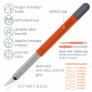 SLICE 10589 CRAFT KNIFE WITH SAFETY CAP – FINGER-FRIENDLY CERAMIC BLADE