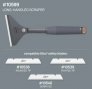 SLICE 10599 LONG-HANDLED SCRAPER WITH METAL HANDLE