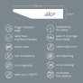 SLICE REPLACEMENT BLADES, CRAFT BLADE, ANGLED, CERAMIC, WHITE, #S2 (PACK OF 4)