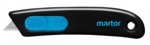 MARTOR SECUNORM SMARTCUT NO. 110100 SAFETY CUTTER WITH STAINLESS STEEL BLADE & AUTOMATIC BLADE RETRACTION