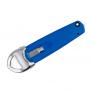 PACIFIC HANDY CUTTER S7 PREMIUM SAFETY KNIFE, 3-IN-1 CUTTER, TAPE SPLITTER & FILM CUTTER, AUTO-RETRACT, BLUE