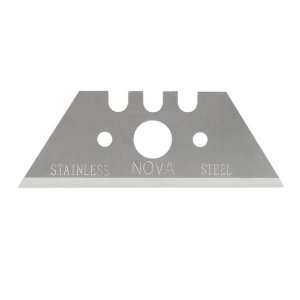 PACIFIC HANDY CUTTER STAINLESS STEEL UTILITY BLADES, POINTED TIP, 10 PIECES, COMPATIBLE WITH METTI MD & VOLO MD KNIVES