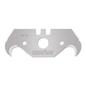 MARTOR HOOK BLADE NO. 56 WITH 2-CUTTING EDGE BLADE (10 BLADES/PACK, 10 PACK/ CASE)