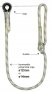 PROTEKT UNIVERSAL ADJUSTABLE SAFETY LANYARD, 1.5M WITH AZ002 AT BOTH END