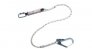 WORKGARD ENERGY ABSORBER WITH SINGLE ROPE SAFETY LANYARD, 1 SCAFFOLD HOOKS. TWIST-LOCK KARABINER