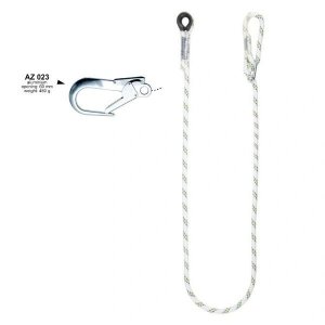 WORKSAFE 1M (OVERALL LENGTH INCL. CONNECTORS) UNIVERSAL SAFETY LANYARD C/W AZ023 SNAP HOOK