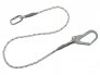 WORKSAFE® CONNECTING ROPE LANYARD 1.5M, FITTED WITH SCAFFOLD HOOK & KARABINER ZPSG