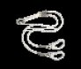WORKSAFE® ENERGY ABSORBER DOUBLE ROPE LANYARD 1.5M FITTED WITH 2 SCAFFOLD HOOKS & KARABINER ZPSG