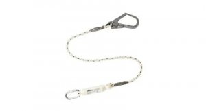 WORKSAFE® ENERGY ABSORBER ROPE LANYARD, 1.8M, FITTED WITH SCAFFOLD HOOK & KARABINER SSSG