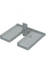MILLER SOLL FOLDING FOOTREST, HOT DEEP GALVANIZED STEEL