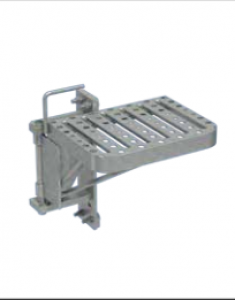 MILLER SOLL PIVOTABLE FOOTREST FOR MOUNTING ON SIDE RAILS, HINGE ON LEFT SIDE
