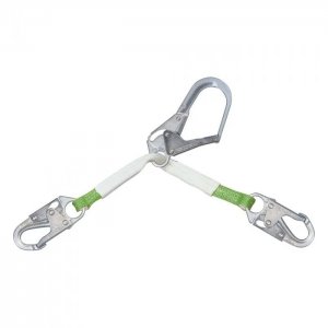 MILLER REBAR WEB ASSEMBLY WITH LOCKING REBAR HOOK AND TWO LOCKING SNAP HOOKS