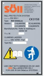 SOLL IDENTIFICATION PLATE