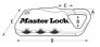 MASTER LOCK 63MM SET-YOUR-OWN COMBINATION BACKPACK LOCK (SET OF 4)