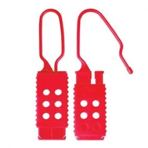 MASTER LOCK NON-CONDUCTIVE NYLON HASP,6MM DIAMETER SHACKLE