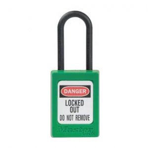 MASTER LOCK S32 ZENEX PADLOCK PLASTIC SHACKLE GREEN - NO KEY RETAINING