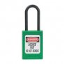 MASTER LOCK S32 ZENEX PADLOCK PLASTIC SHACKLE GREEN - NO KEY RETAINING