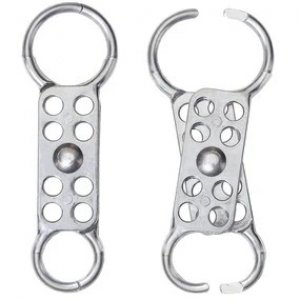 MASTER LOCK SAFETY HASP, DUAL JAW, ALUMINIUM 2.5 CM AND 3.8 CM JAWS