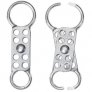 MASTER LOCK SAFETY HASP, DUAL JAW, ALUMINIUM 2.5 CM AND 3.8 CM JAWS
