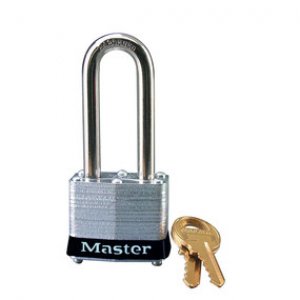 MASTER LOCK STEEL PADLOCK - KEYED ALIKE PADLOCK WITH EXTRA LENGTH SHACKLE 51MM BLACK