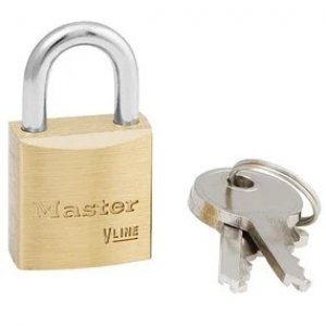 MASTER LOCK VLINE BRASS PADLOCK - KEYED ALIKE