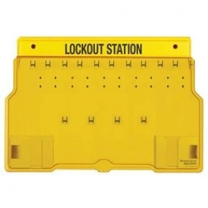 MASTER LOCK 1483B, 10 PADLOCK STATION WITH COVER (UNFILLED)