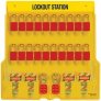 MASTER LOCK 1484BP1106, 20 PADLOCK STATION WITH COVER