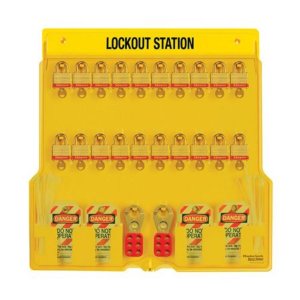 MASTER LOCK 1484BP3, LAMINATED STEEL 20 LOCK PADLOCK STATION