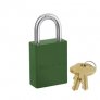 MASTER LOCK ALUMINIUM PADLOCK - MASTER KEYED PADLOCK (MASTER KEY TO ORDER SEPARATELY) - GREEN