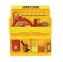 MASTER LOCK DELUXE LOCKOUT STATION - 3RED STEEL PADLOCKS