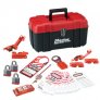MASTER LOCK PERSONAL SAFETY LOCKOUT POUCH, ELECTRICAL FOCUS WITH LAMINATED STEEL PADLOCKS