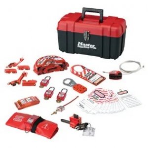 MASTER LOCK PERSONAL SAFETY LOCKOUT POUCH, VALVE & ELECRTCAL FOCUS WITH ZENEX™ THERMOPLASTIC PADLOCKS
