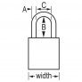 MASTER LOCK S1105 KD WITH MK, YELLOW