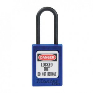 MASTER LOCK S32 ZENEX PADLOCK PLASTIC SHACKLE BLUE KEYED ALIKE MASTER KEY