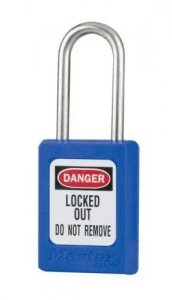 MASTER LOCK ZENEX PADLOCK - KEYED ALIKE - NO KEY RETAINING - BLUE