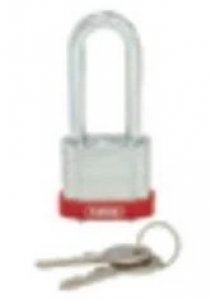 PANDUIT LAMINATED STEEL PADLOCKS LONG SHACKLES RED COLOUR