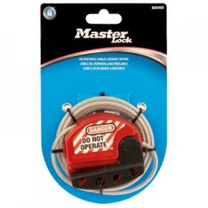 MASTER LOCK ADJUSTABLE CABLE LOCKOUT - LENGTH 1.8M - 4 MM CABLE DIAMETER