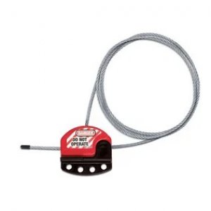 MASTER LOCK ADJUSTABLE CABLE LOCKOUT - LENGTH 1.8M - 4MM CABLE DIA