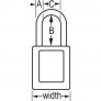 MASTER LOCK ZENEX PADLOCK - KD - NON KEY RETAINING - BLACK