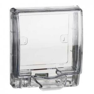 SCHENIDER (E223R_TR) TRANS. FULL-TIME WEATHERPROOF SINGLE GANG SOCKET COVER IP55