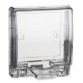 SCHENIDER (E223R_TR) TRANS. FULL-TIME WEATHERPROOF SINGLE GANG SOCKET COVER IP55