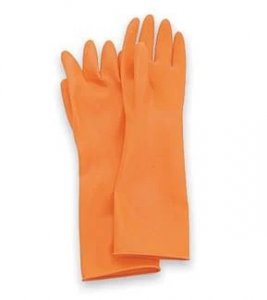 NORTH CLEANROOM LATEX GLOVES POWDER FREE 20 MIL 15 INCH WITH DIAMOND GRIP