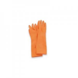 NORTH NRC1815 ORANGE CLEANROOM GLOVES 15IN 18 MIL CHEMICAL-RESISTANT SMOOTH FINISH